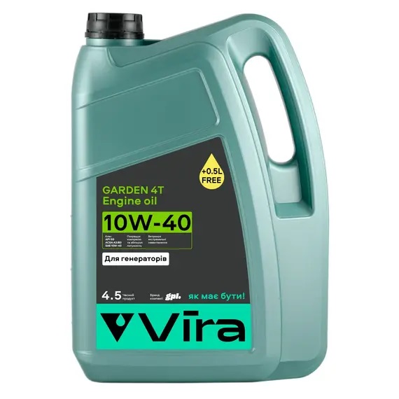 Олива моторна VIRA Garden 4T A3/B3 SG 10W-40, 4,5 л